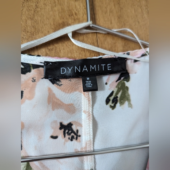 Dynamite Maxi Floral Wrap Kimono Robe Dress - Picture 5 of 5